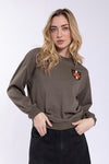 Olive Varsity Logo Sweatshirt