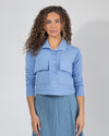 Double Pocket Cropped Polo