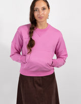 Sweatshirt With Kangaroo Pocket Pink