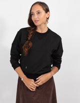 Sweatshirt With Front Pocket Black