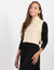 Ivory Vest With High Neck