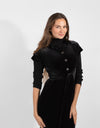 Black Velour Maxi Dress