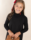 Ribbed Collar Maxi Jumper