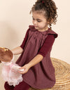 RaeLynn Mono Plaid Maxi Burgundy