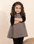 RaeLynn Windowpane Jumper Brown
