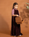 Biane Velour Maxi Burgundy
