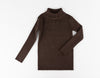 Brown 1 Rib Turtle Neck