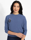 Sky Heart Embroidered Top