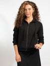 Black Zip Up Hoodie With Sleek Modern Style