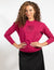 Rose Long-Sleeve Top With Embroidered Logo