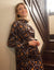 JackieO Layla Leopard Maxi Dress Shabbos Robe Olive