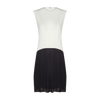 FK314 - sleeveless shell slip, with adjust-a-neck-Full Slips-Ivory/Black-45"-30-Gemsli Intimates
