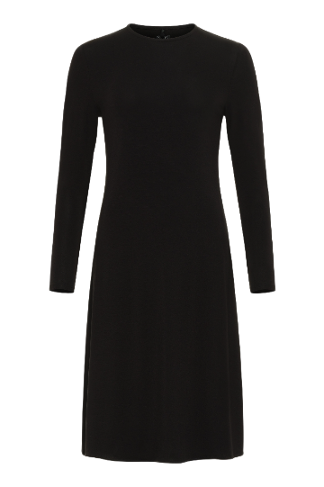 FK370 - Seamless long sleeve shell slip with adjust-a-neck-Full Slips-Black-41"-32-Gemsli Intimates
