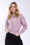 Lilac Raw Seams Sweatshirt