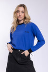 Cobalt Textured Ringer Sweatshirt