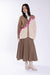 Mocha Yoke Paneled Skirt