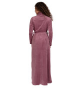 Ultra Soft Plush Velour Belted Shawl Collar Wrap Robe Soft Pink