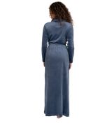 Ultra Soft Plush Velour Belted Shawl Collar Wrap Robe Soft Blue