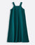 Girls Quilted Jersey Maxi Jumper Shabbos Robe + Turtleneck Set Emerald