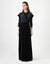 Tulle and Velvet Maxi Dress Shabbos Jumper with Drawstring Tie