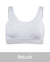 Retuck Seamless Sports Bra for Women White