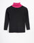 Teen Ribbed Turtle Neck Sweater Black Pink
