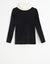 Kids Rib Knit Sweater with Contrast Turtleneck Black Ivory - MUST BE PURCHASED WITH ROBE