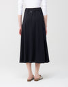 29"-33"-37" Jersey Button Skirt with Elastic Waist and Cargo Pockets