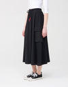 29"-33"-37" Jersey Skirt with Elastic Drawstring Waist and Cargo Pockets