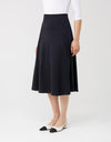 29"-33" Jersey Aline No-Waistband Skirt with Panel Inset