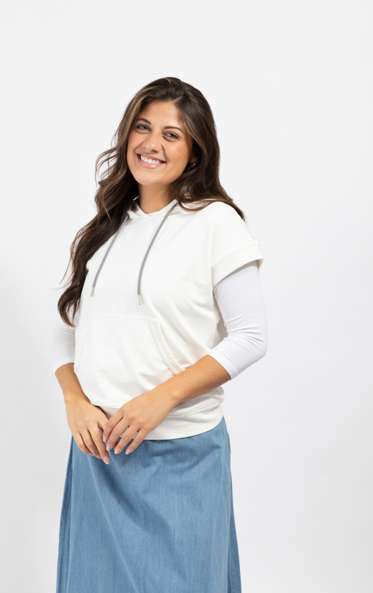 Von Bon Relaxed Hoodie Ivory