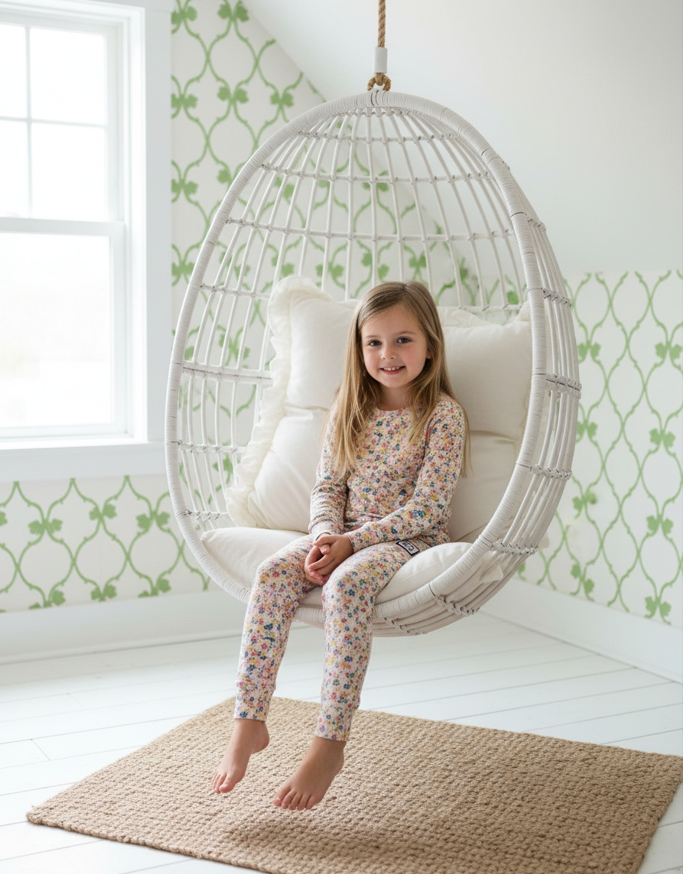 Pima Cotton Meadow Kids Pajama Set