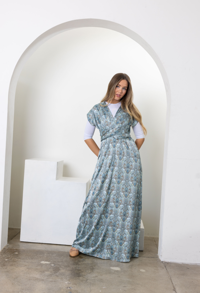 Elegant Printed Maxi Dress