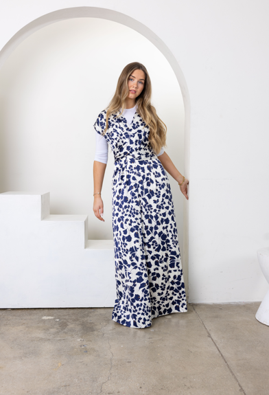 Blue Blossom Maxi Dress