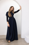 Navy Classic Maxi Dress