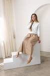 White Crewneck Sweatshirt Top