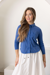 Royal Dye Button Shirt