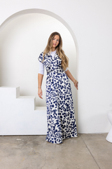 Blue Blossom Maxi Dress