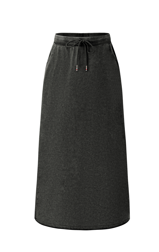 Washed Black Lounge Skirt