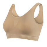 Retuck Seamless Sports Bra for Women Nude