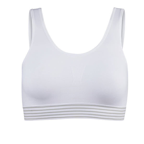 Seamless Sports Bra for Women White