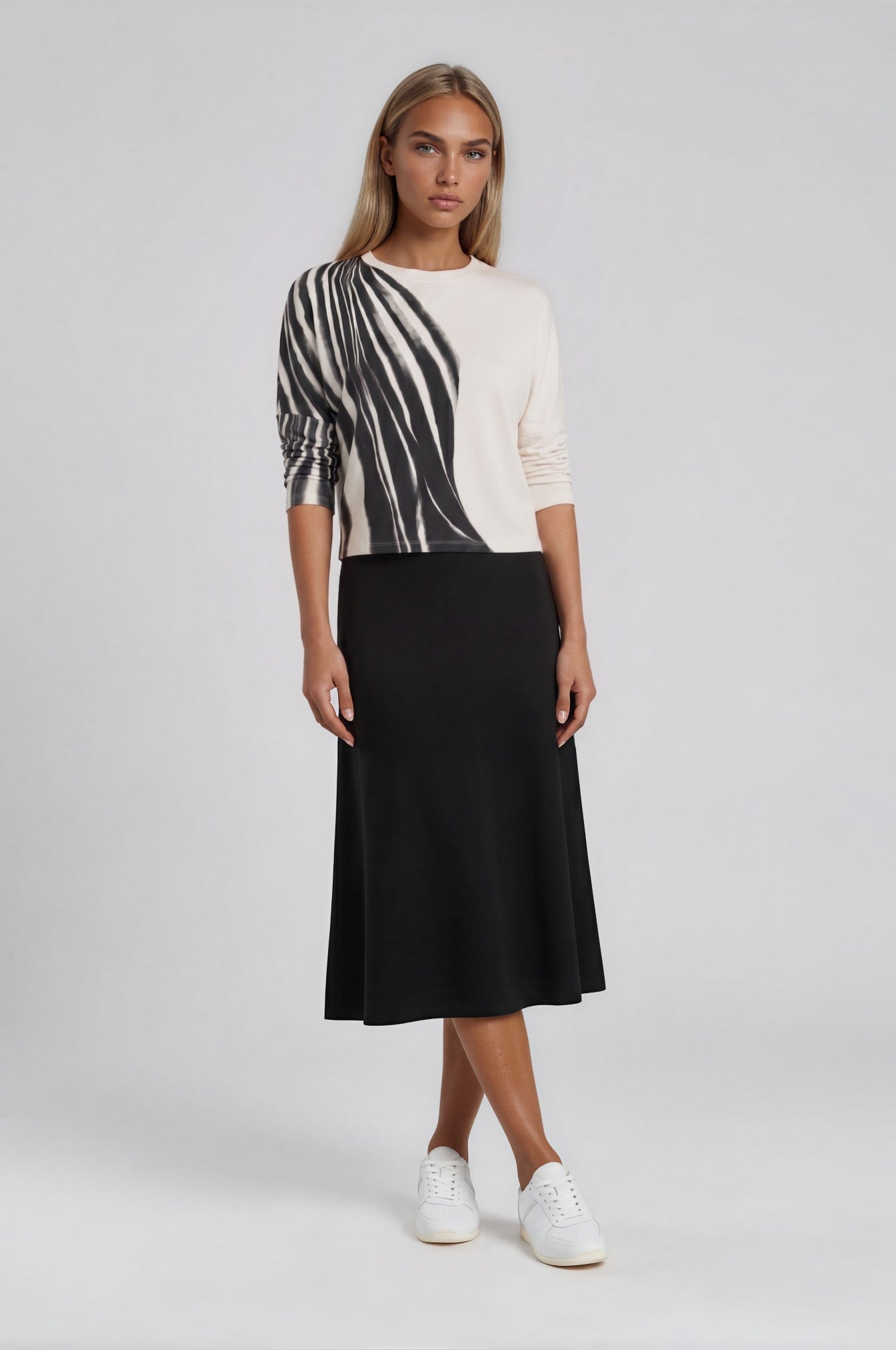 Brushstroke Zebra Top