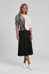 Brushstroke Zebra Top
