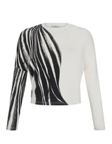 Brushstroke Zebra Top