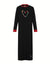 Pima Cotton Artsy Hearts Kids and Teen Loungewear Nightgown Black