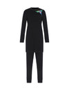 Pima Cotton Magic Bird Kids Tunic Pajamas Legging Set Pink