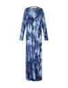 Pima Cotton Kids and Teen Nightgown Lounger Denim Blue Wash