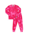 Pima Cotton Kids Pajamas Legging Playwear Set Denim Wash Pink