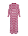 Pima Cotton Kids and Teen Nightgown Lounger with Stitched Seams Burgundy Pink