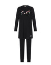 Pima Cotton Mini Mushroom Black Teen Tunic Set